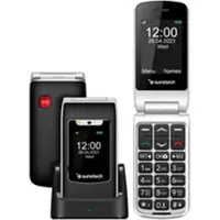 Sunstech CELT23, Klappgehäuse, Dual-SIM, 6,1 cm (2.4"), 0,3 MP, 1100 mAh, Schwarz