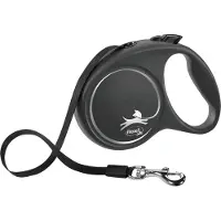 Flexi Black Design S M L Tape-Leine 5 Meter
