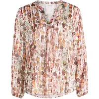 Cartoon Blusenshirt Damen braun gemustert, 40 824593-0001-00400