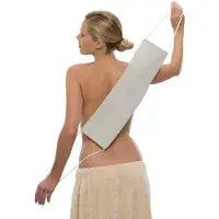 Janastyle Waschgurt "Micro-Peeling-Rückenreiniger für strahlend frische Haut" regt die Durchblutung an, glättet und reinigt porentief
