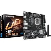 Gigabyte H610M D3W WIFI6 - 1.1 - Motherboard - micro ATX - LGA1700 Sockel - H610 Chipsatz - USB-C 3.2 Gen 1, USB 3.2 Gen 1 - Wi-Fi 6, Bluetooth, Gigabit LAN - Onboard-Grafik (CPU erforderlich)
