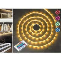Hi LED Streifen 3m mit Fernbedienung & Stecker Dimmbar I Kürzbares LED-Band mit 90 LEDs 16 Farben I LED-Lichtband