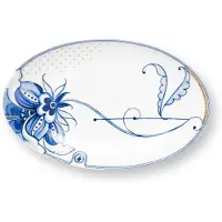 Pip studio Servierschale Oval Pip & The Blue Bird White 25,5 x 16,5 cm