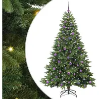vidaXL Leif (mit LEDs und lilafarbenen Bällen)