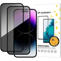 Wozinsky Privacy Glass Panzerglas für iPhone 17 / 16 Pro, 2er Set