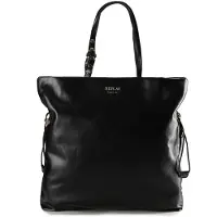 Replay Shopper Tasche Schwarz mit goldfarbenen Akzenten, abnehmbarem Umhängeriemen, 25x17x7 cm