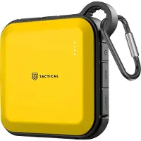 Tactical , Powerbank 10050 mAh wasserdicht stoßfest mit Lampe, Gelb
