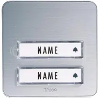 M-E Modern-Electronics MODERN-ELECTRONICS Klingeltaster KTA 2 Familie Silber (KTA-2 A/S)