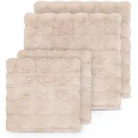 Aspero 4 Kissenbezüge aus Fellimitat 2x 45x45 cm, 2x 60x60 cm Milan - 9864
