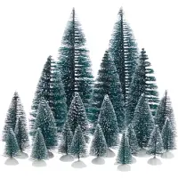 Santaville Bäume aus Kunststoff in Beutel 31 cm 21 Stück (tweekleurig)