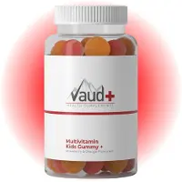 Vaud Multivitamin Kids Gummy | Kindgerechter Komplex mit D2, C, A, B-Vitaminen, Jod & Zink 50 St Kaugummi