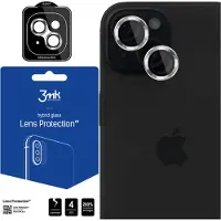 3MK Lens Protection Pro iPhone 15 6.1" srebrny/silver Ochrona na obiektyw aparatu z ramką montażową