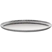 Alessi Pleats rundes Tablett aus Edelstahl 31cm