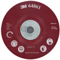 3M Hochleistungs-Stützteller, rot, 115 mm, M14, flach, weich, 1 Stück / Karton