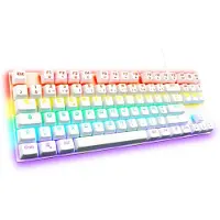 The G-Lab Spielertastatur - die g -lab - Keyz -Mercury -W/FR - Mechanik - TKL - Weiß