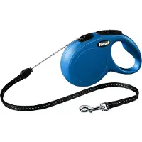 Flexi Rollleine Classic - Cord Leash - Blau - S - 8 Meter