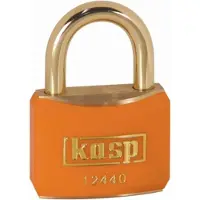 Kasp K12440ORAD Hængelås 40 mm Forskellige Gyldengul Nøglelås