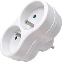 Microconnect Plug EU to 2FR Type E, White