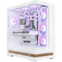 Zalman P40 NAMU WHITE, Midi Tower, PC, Weiß, ATX, micro ATX, Mini-ITX, Kunststoff, Stahl, Gehärtetes Glas, Multi