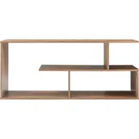 En.casa Fernsehtisch ‘Anän’ offen 100 x 30 x 42 cm Walnussoptik