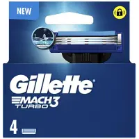 Gillette Mach 3 Turbo-ladegerät 4 Ersatzteile 4 recambios