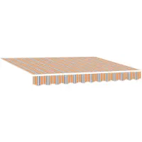 vidaXL Ausziehbare Markise Mehrfarbig 300 x 250 cm Stoff und Aluminium