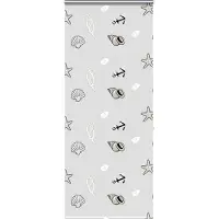 vidaXL Duschrollo mit Kassette 100x240 cm Stoffbreite 96 cm