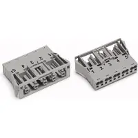 Wago 770-745/060-000 Netz-Steckverbinder WINSTA MIDI Buchse, gerade Gesamtpolzahl: 5 25 A Grau 100 St.