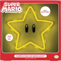 Super Mario Super Star Wall Mountable LED Neon Light