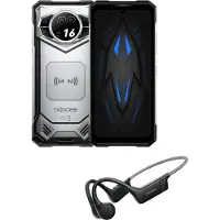 Doogee S200 Vip 5G Rugged Smartphone 12GB 256GB, 6,72" LCD IPS 120Hz Display, 10100 mAh Akku, Android 14, Schwarz