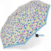 Benetton Super Mini Manuell Taschenschirm in blooming dots blue | Gr.: onesize