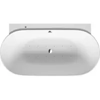 Duravit Whirlwanne LUV 1800 x 950 mm, Vorwandversion, 2 Rückenschrägen, weiß Air-System
