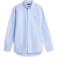 Tommy Hilfiger Oxford Dobby Regular Fit Shirt Shirt Blue/allover Größe: L | Casual hemden Outlet | Herren | Blau