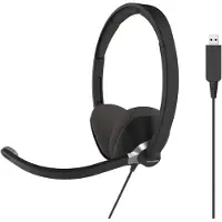 Koss CS300 USB, Kabelgebunden, Büro/Callcenter, 20 - 22000 Hz, Kopfhörer, Schwarz