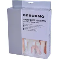 Gardamo Moskitonetz 12,5 m x 2,5 m weiß für Doppelbett