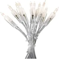 Konstsmide - LED Minilichterkette, 100 warm weiße Dioden, 230V, Innen, transparentes Kabel ; 6304-103