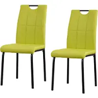 HTI Denton Stuhl 2er-Set, Webstoff, Sitzhöhe 47 cm, Rückenlehne mit Ziernähten