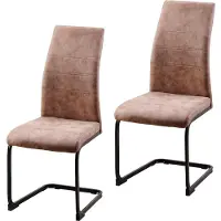 HTI Schwingstuhl Braun SallyP mit hoher Rückenlehne HxBxT 99x42x56 cm Sitzhöhe 47,5 cm