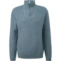 QS -qs Pullover Blue Grey Größe: S | Pullover Outlet | Herren | Blau
