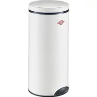 M. Westermann & Co. GmbH Wesco Tretabfallsammler Gastro 127, Treteimer, Abfallsammler, Mülleimer, Stahlblech, Weiß, 22 L, 127531-01
