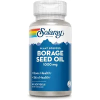 Solaray Borretschsamenöl Weichkapseln 1.000 mg, Gamma-Linolensäure Gla, Omega-6, kaltgepresst 50 St