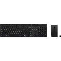 Lenovo 4X31R64316, Kabellos, RF Wireless + Bluetooth, Scherenschalter, QWERTY, Grau, Maus enthalten