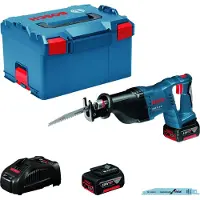 Bosch Powertools Akku-Säbelsäge GSA 18V-LI, 2 x Akku GBA 18V 5.0Ah in L-BOXX