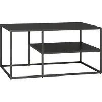 En.casa Couchtisch 'Solund' Stahl 90 x 60 x 45 cm Schwarz