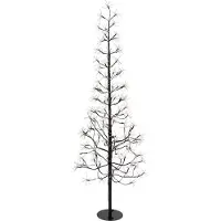 Luca Lighting Weihnachts-Stehleuchte Schwarz Baum 150cm inkl. LED mit Timer IP44 - Caspar