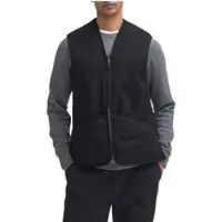 Barbour Weste Warm Pile Waistcoat Zip-In Liner Herren Black-Größe 42