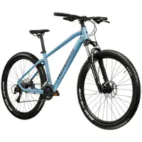 KROSS Mountainbike "Mountainbike Hardtail 27,5" Hexagon 4.0 blau 16 Gänge" 16 Gang Shimano ACERA M3020 Schaltwerk Kettenschaltung