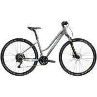 KROSS Crossrad "Crossrad Damen 28" Evado 5.0 grau 18 Gänge" 18 Gang Shimano CUES U3020 Schaltwerk Kettenschaltung