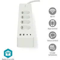Nedis Wifip313fwt Mehrfachsteckdose