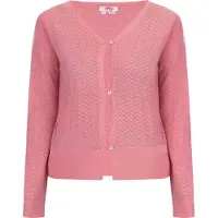 Mymo Strickjacke Damen Rosa